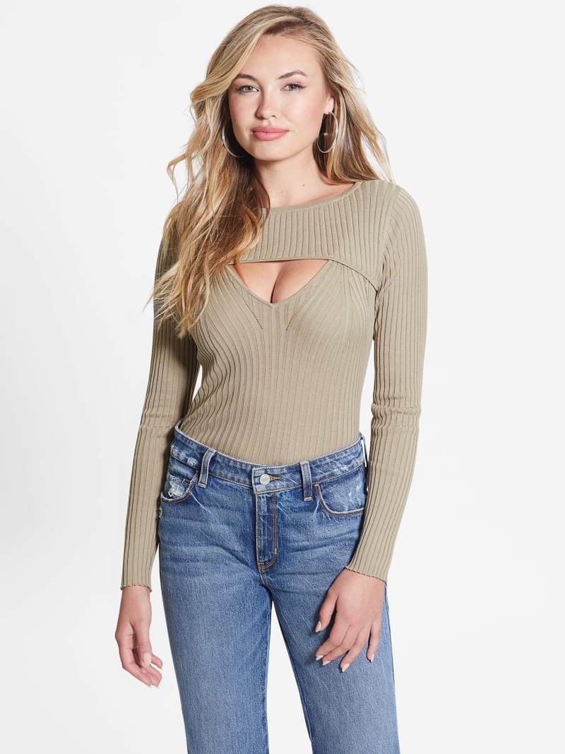 Eco Marion Silk-Blend Cutout Sweater