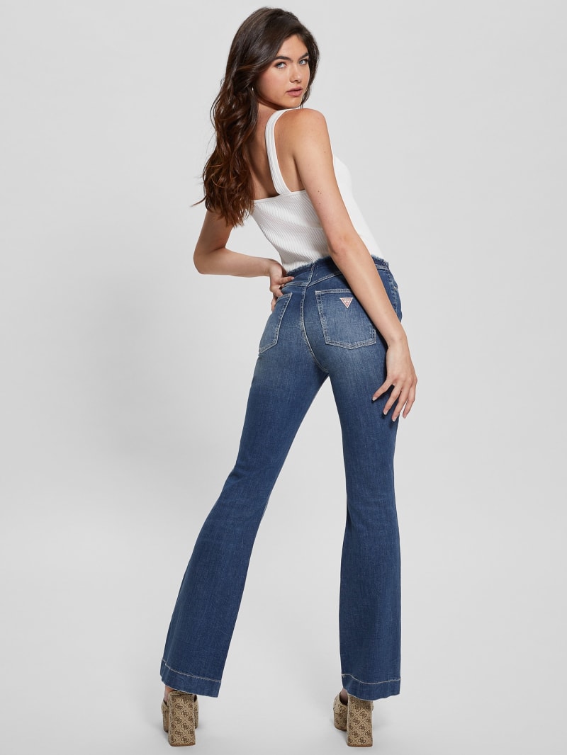 Eco Pop '70s Frayed Flared Jeans | GUESS