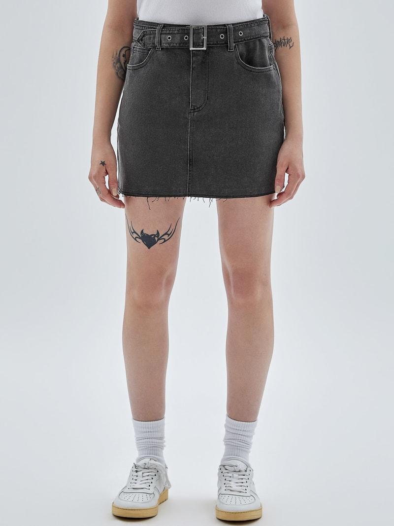 GUESS Originals Belted Denim Skirt