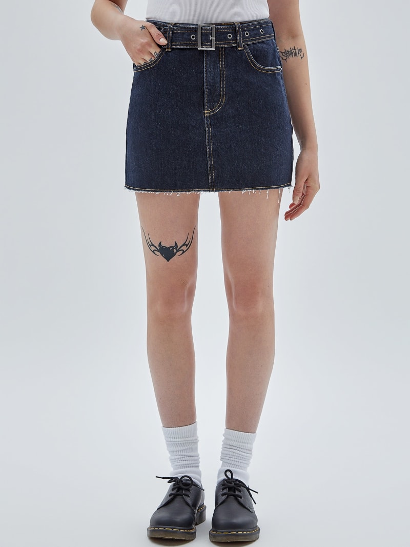 GUESS Originals Belted Denim Skirt