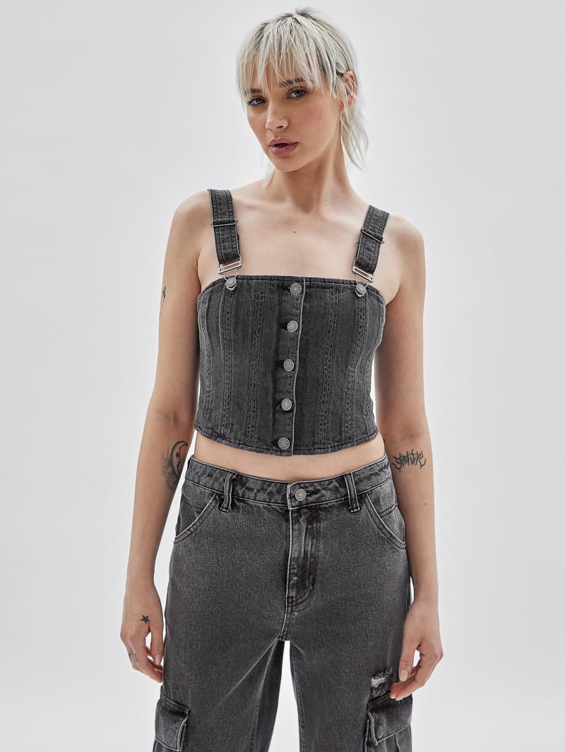 GUESS Originals Bustier Denim Top