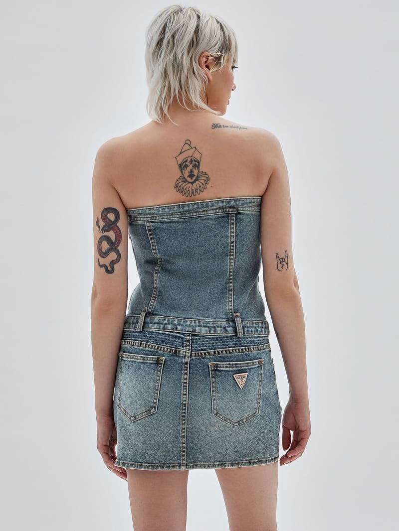 Guess strapless hot sale dress