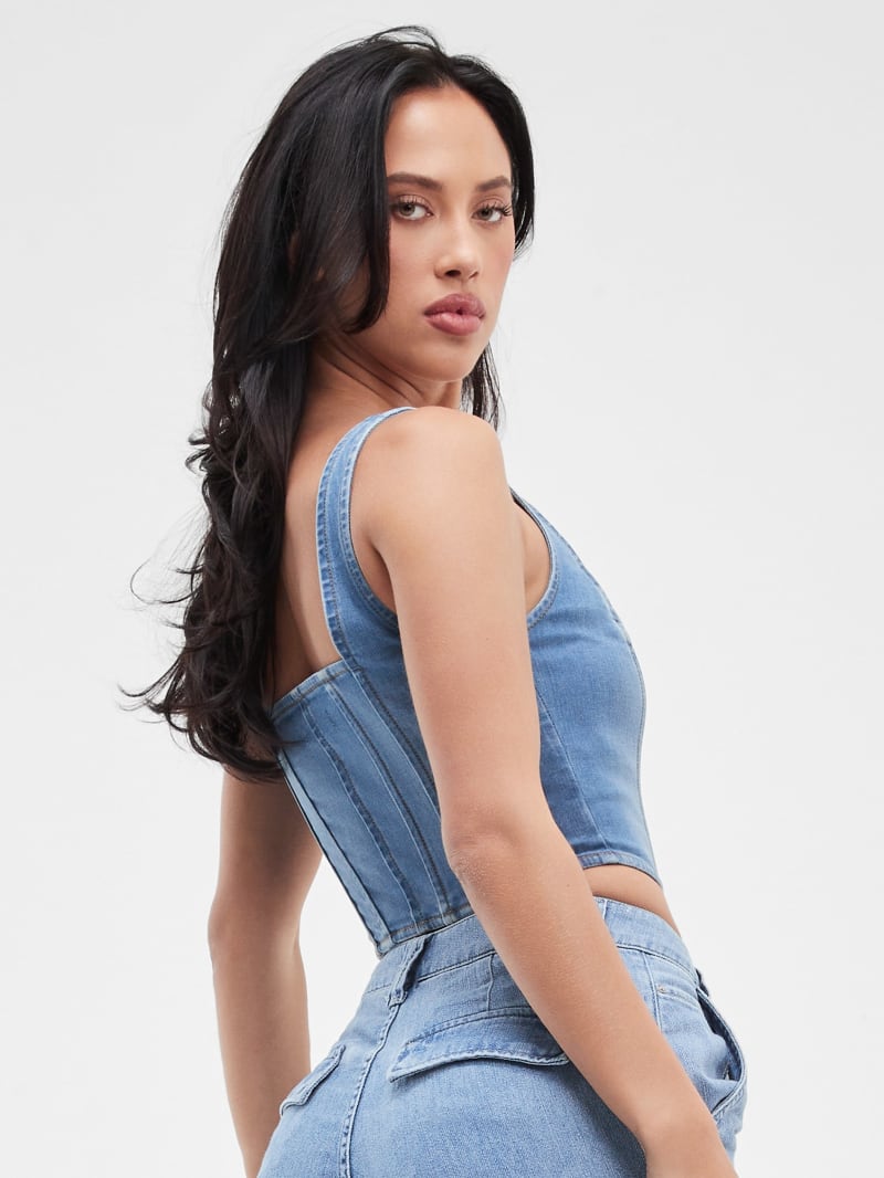 Sexy Lace Up Breathable Corset Bustier - Jean Lesley