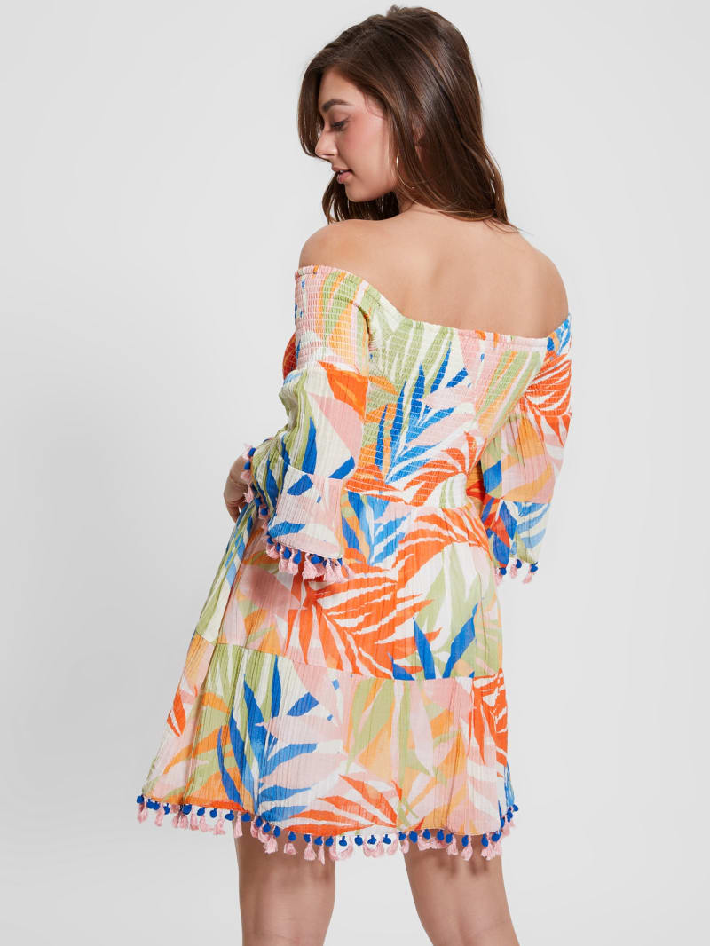 Eco Charlotte Off the Shoulder Sun Dress GUESS