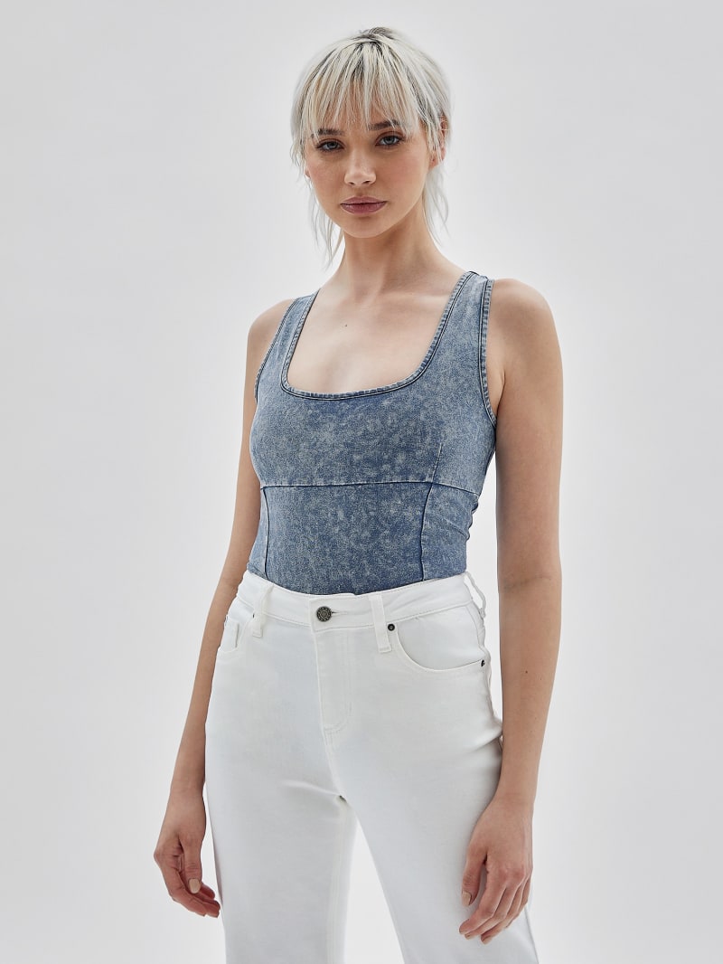 Guess originals striped logo bodysuit sale