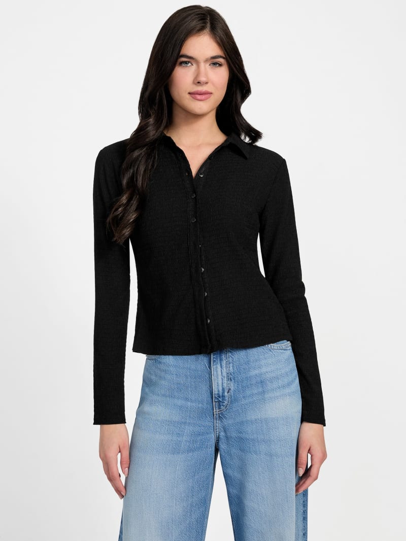 GUESS® Tessa Smocked Top Women