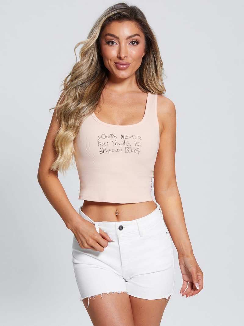 Guess crop tank top hotsell