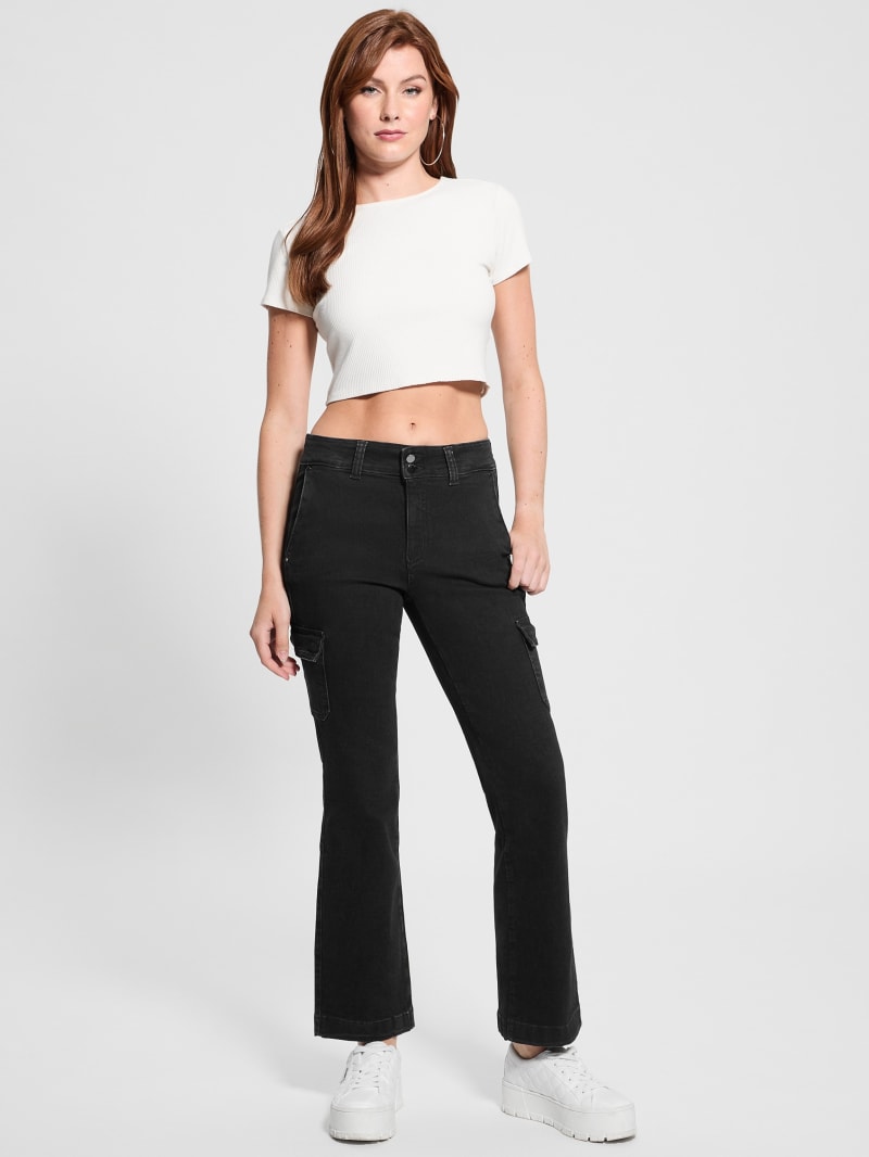 Guess tailored mini bootcut jeans online