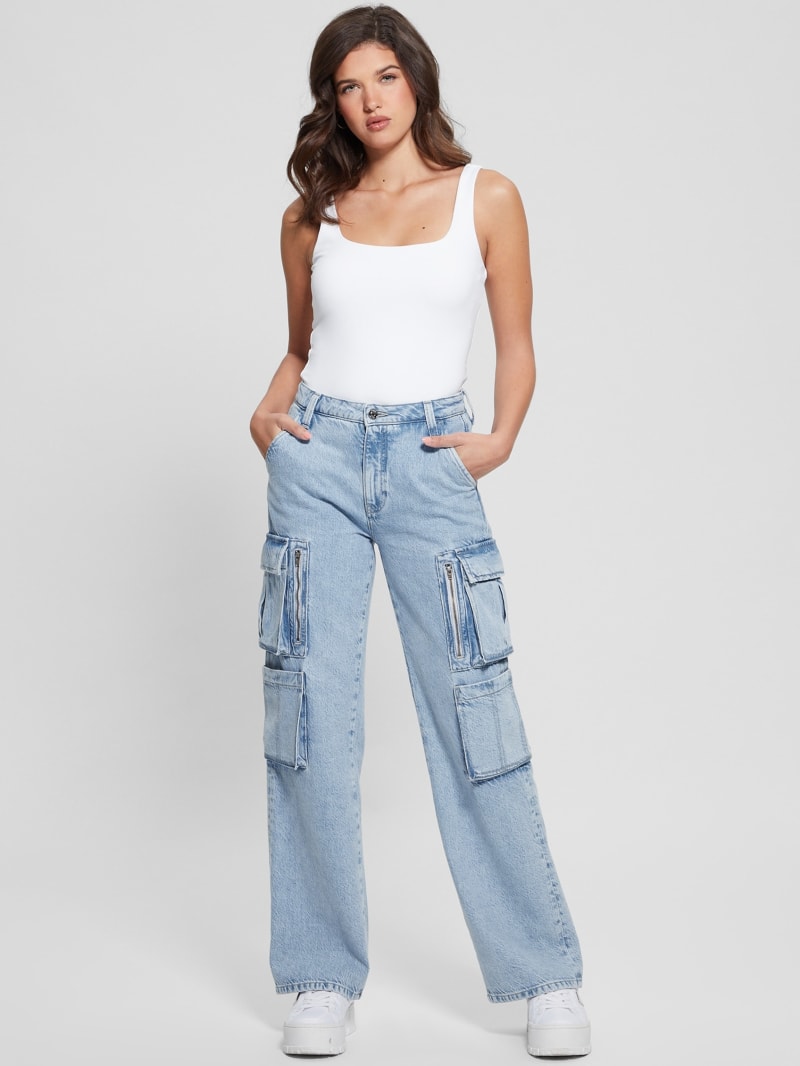 デニム・ジーパン IONSEOUL Name Cargo Denim Pants (3 colors) BJ226 Eco Kori Cargo Jeans | GUESS