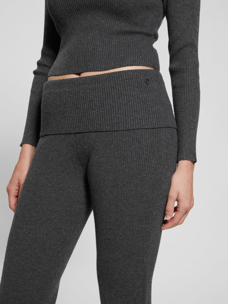 Eco Nina Foldover Rib Flare Leggings