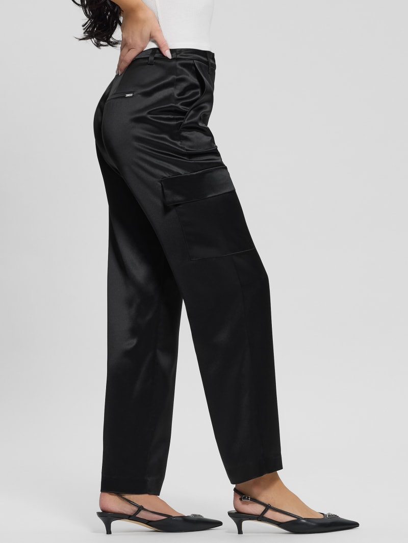 Megan Cargo Satin Pants | GUESS