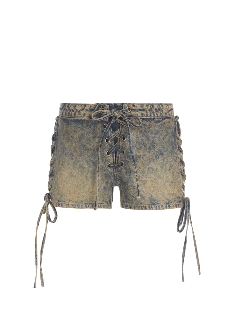 【oan】Vero Catbrush Denim Shorts coated mini denim shorts | GUESS