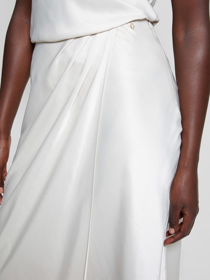 GUESS® Eco Anastasia Midi Satin Skirt