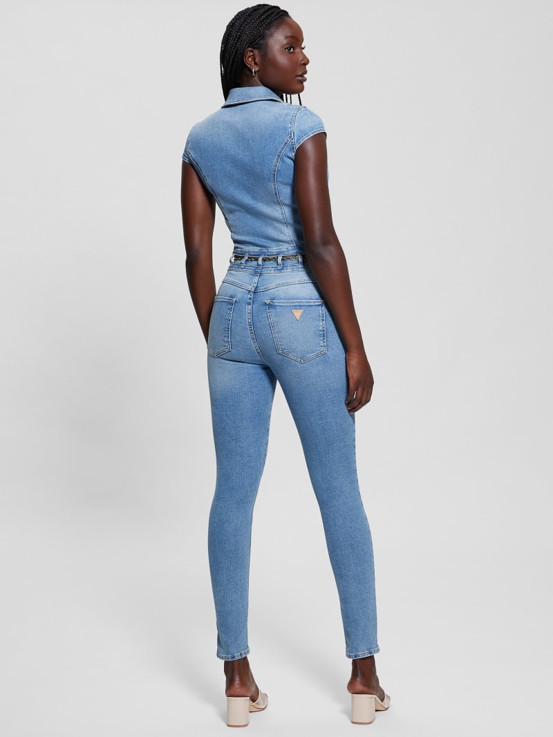 Guess overall denim hotsell