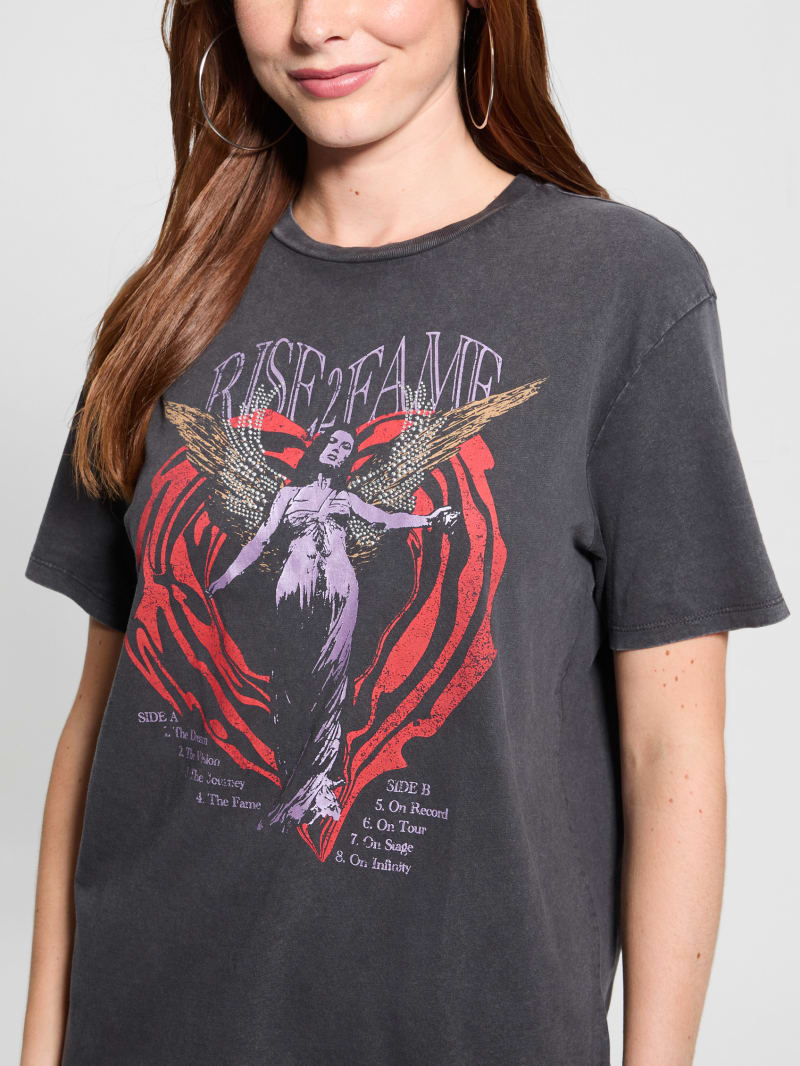 Guess graphic tees womens deals