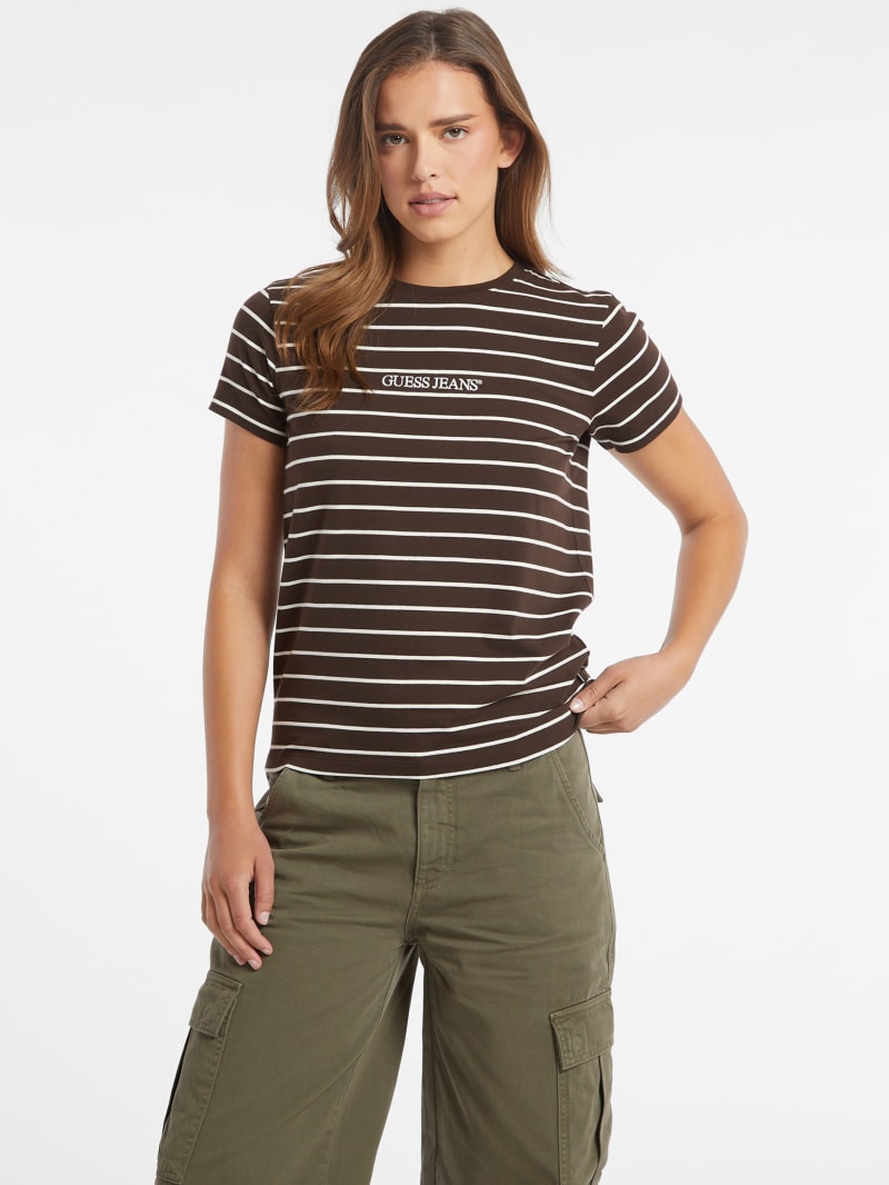 Guess striped with logo online
