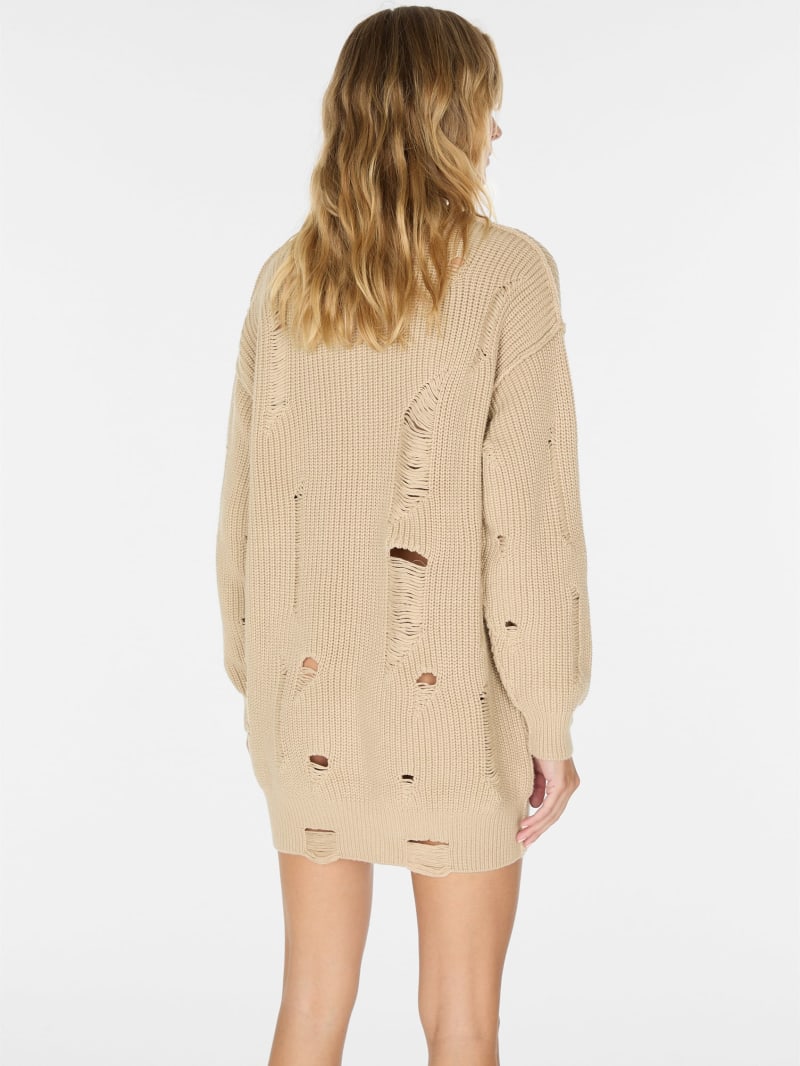 distressed sweater dress GUESS