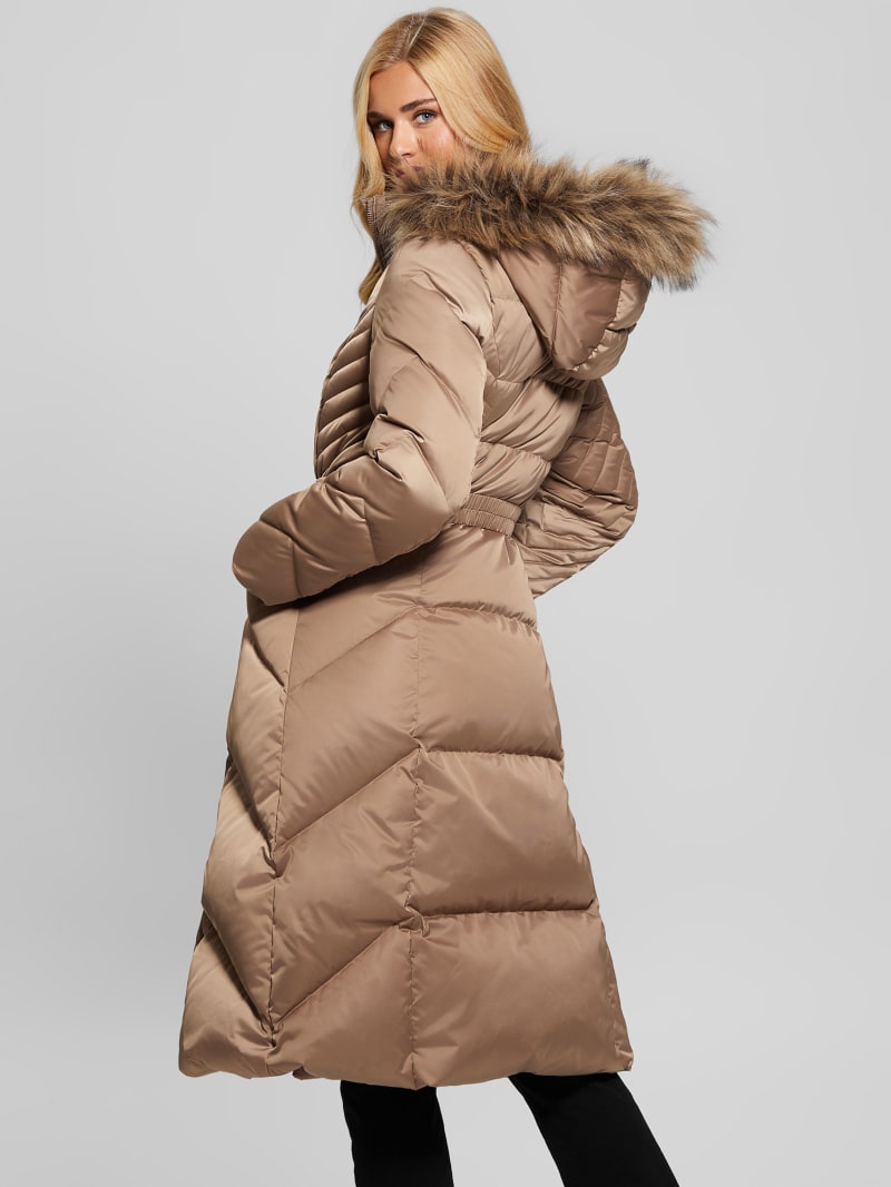 Olga Genuine Down Longline Jacket | GUESS