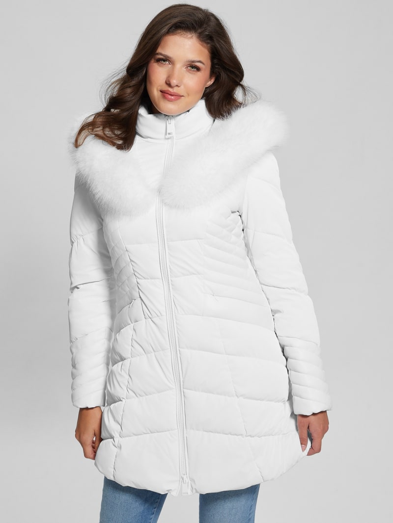 White bubble coat womens outlet