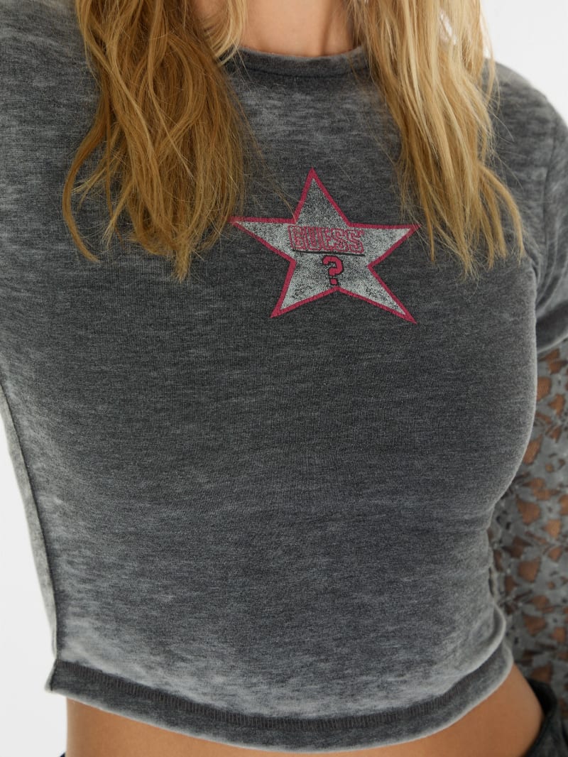 vintage layered lace tee | GUESS