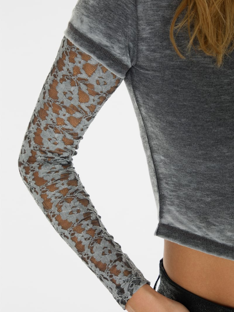 vintage layered lace tee | GUESS