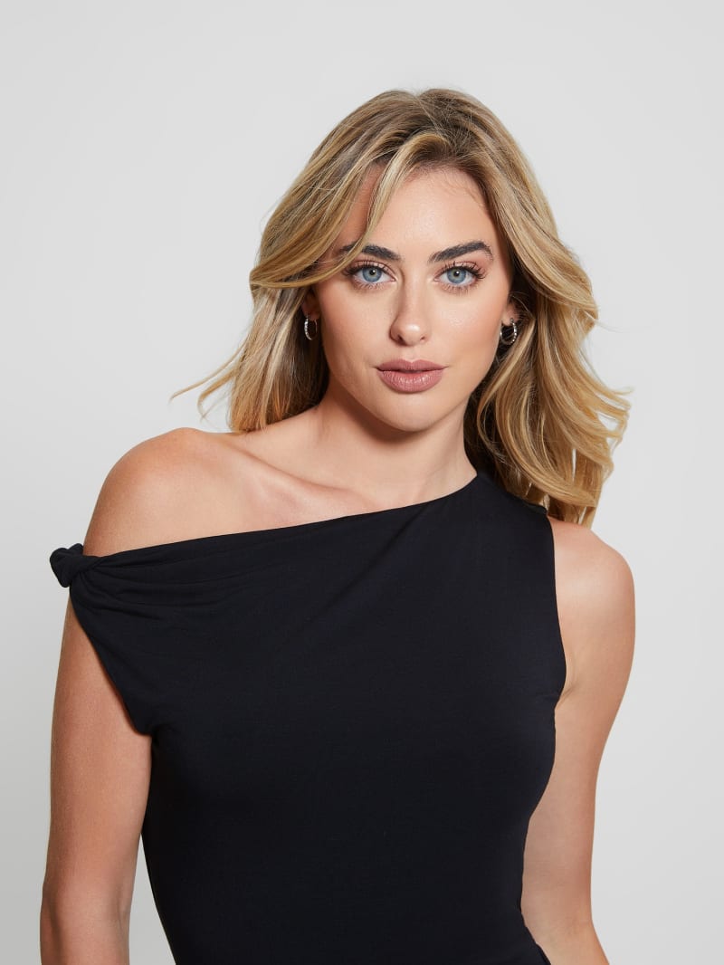 売れ筋商品|||エムエメウラフール カットソー トップス レディース Women's Emmy Top - Eco Soft Wave Black Eco Rita Twisted Top | GUESS