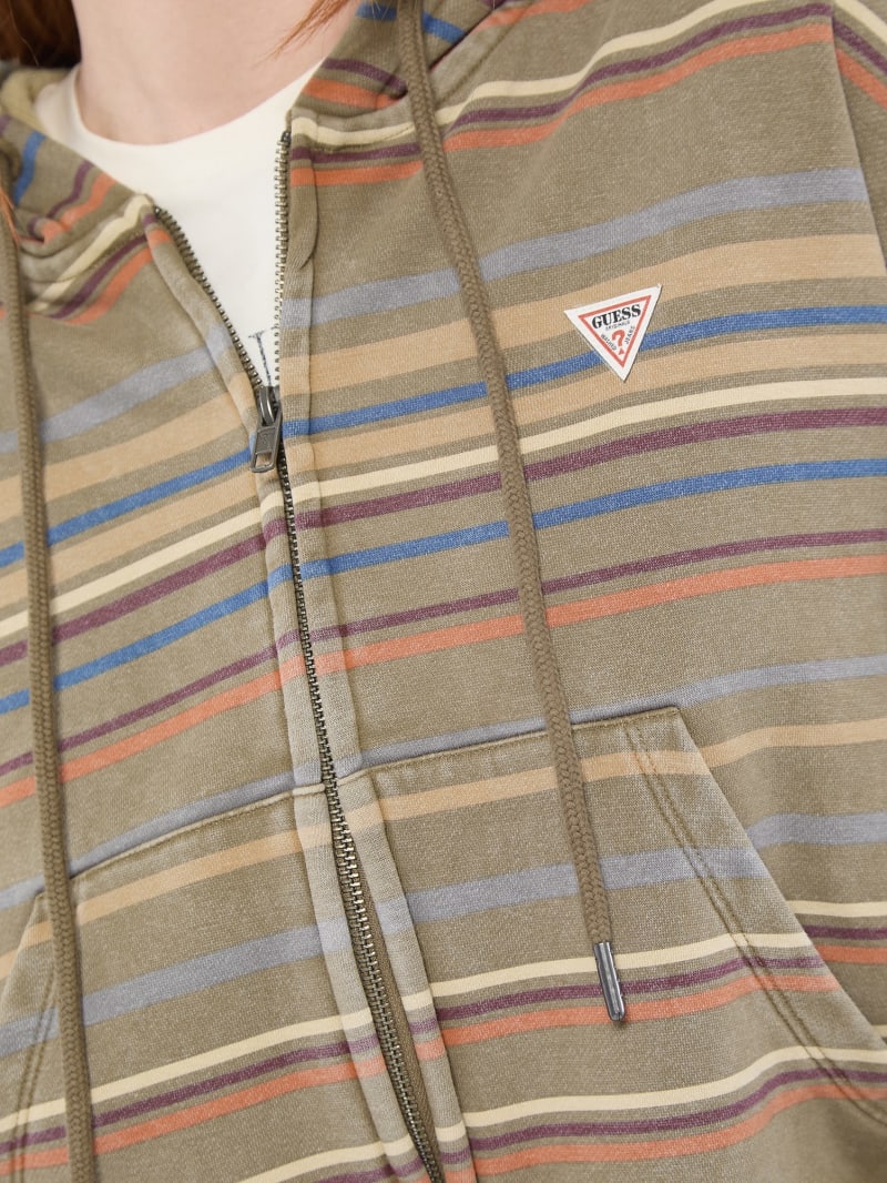 Guess striped hoodie top