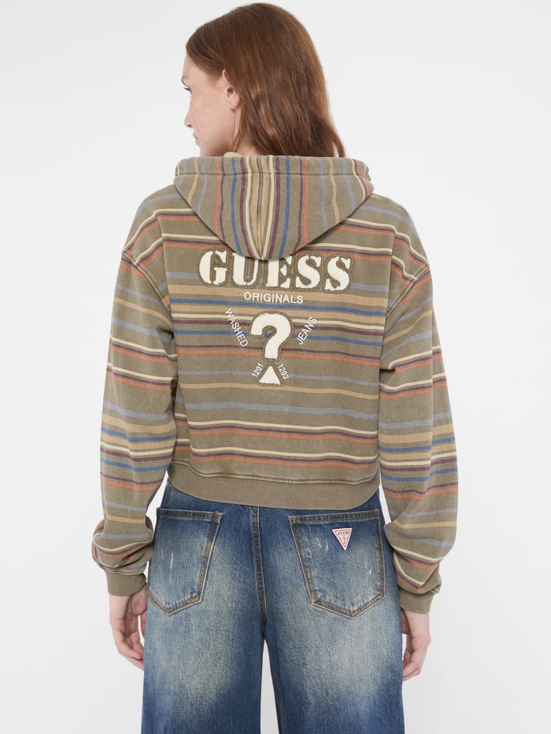 GUESS Originals Striped Zip Hoodie | GUESS GUESS Originals Striped Zip Hoodie | GUESS