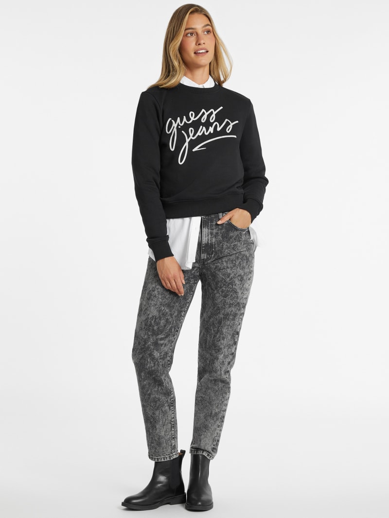 ★22-23FW新作★WKNDRS★BASIC LOGO SWEATSHIRT Eco Aldwin Crewneck Sweatshirt | GUESS Canada