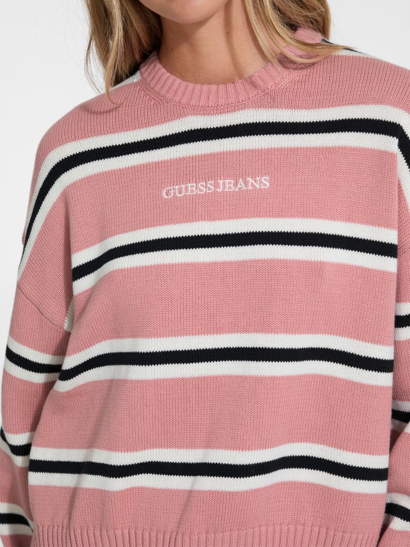Striped Logo Sweater