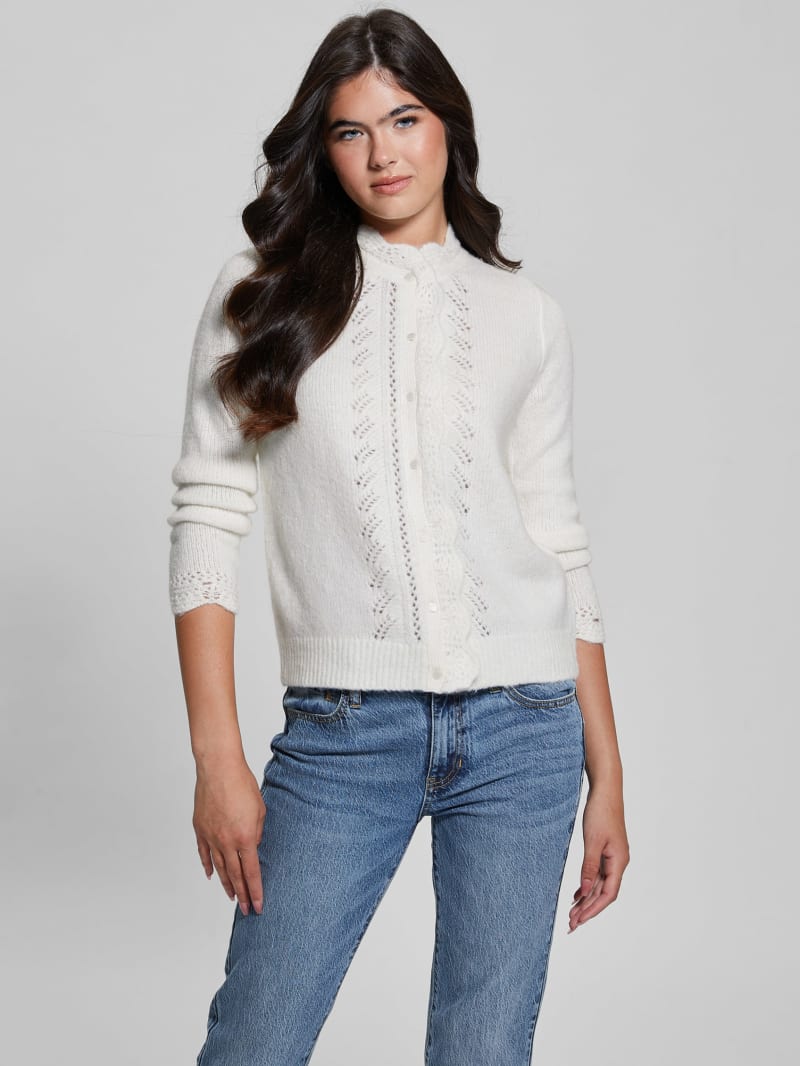 GUESS® Eco Macie Crochet Cardigan Women
