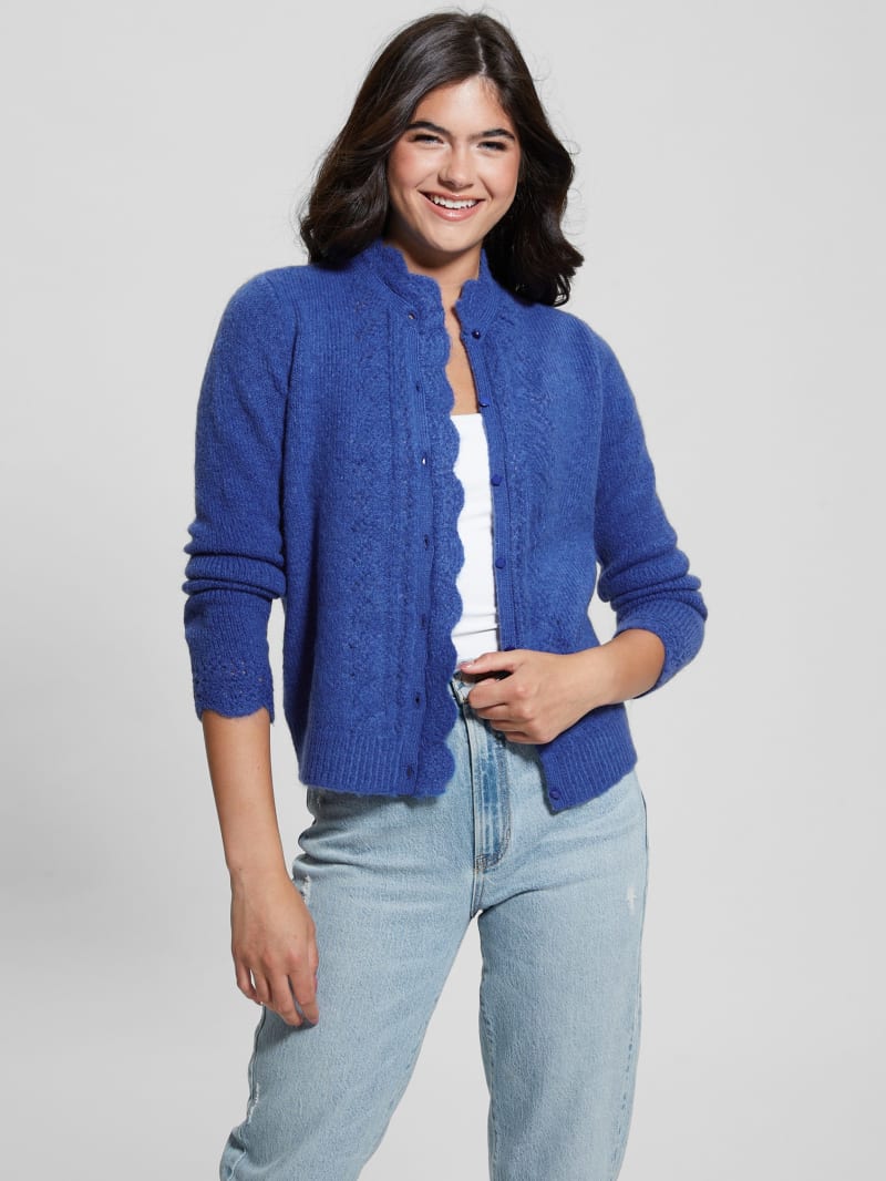 Hobbs marley cardigan azure blue hotsell