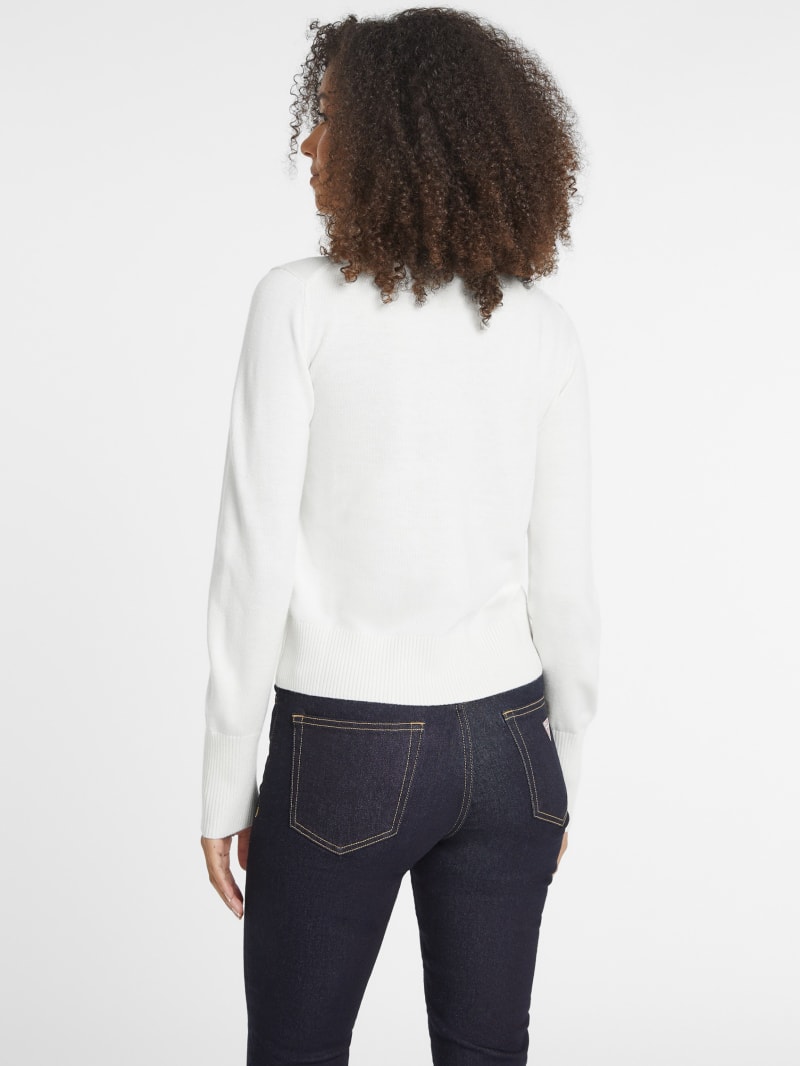 Silk and Wool-Blend Turtleneck Logo Sweater