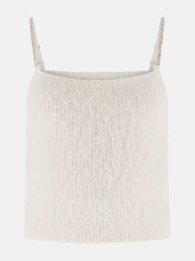Keyla Fuzzy Sweater Crop Cami