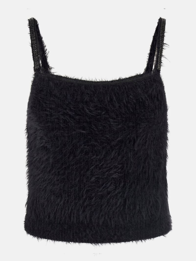 Keyla Fuzzy Sweater Crop Cami