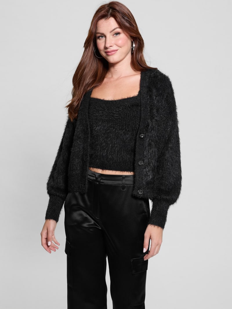 Gypsohila ジプソフィア Fleur Cardigan black