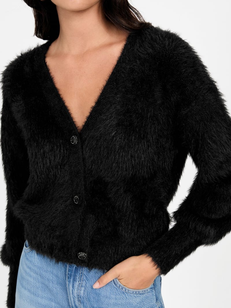 Keyla Fuzzy Cardigan - thumbnail 3