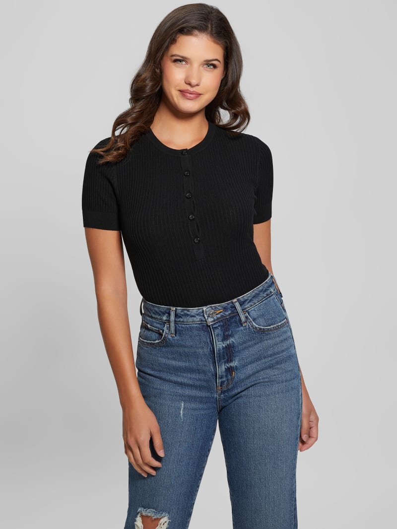 Eco Anders Henley Bodysuit GUESS Canada