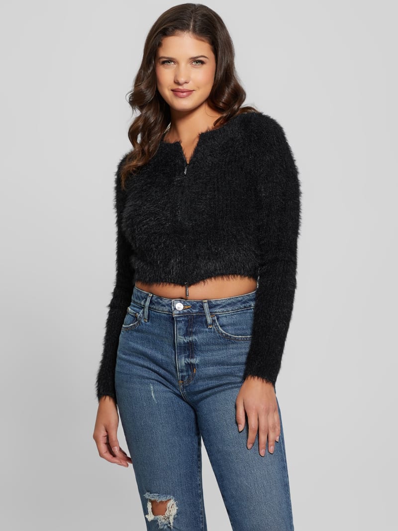 Avery Dual-Zip Cardigan | GUESS
