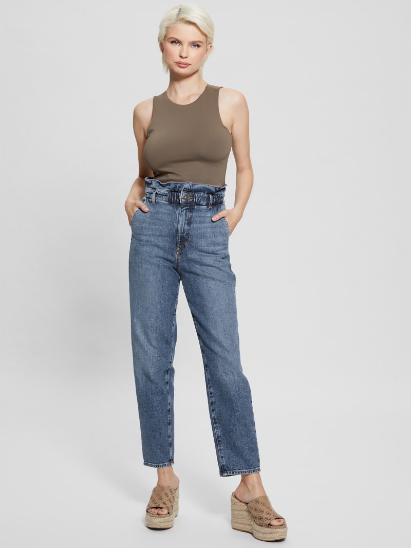 Elastic waist Drawstring Jeans - Abigail's