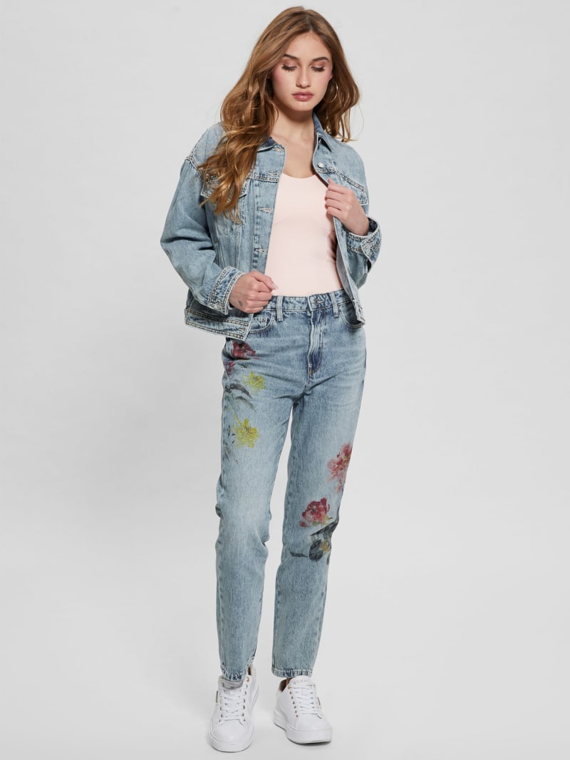 Guess embroidered jeans discount