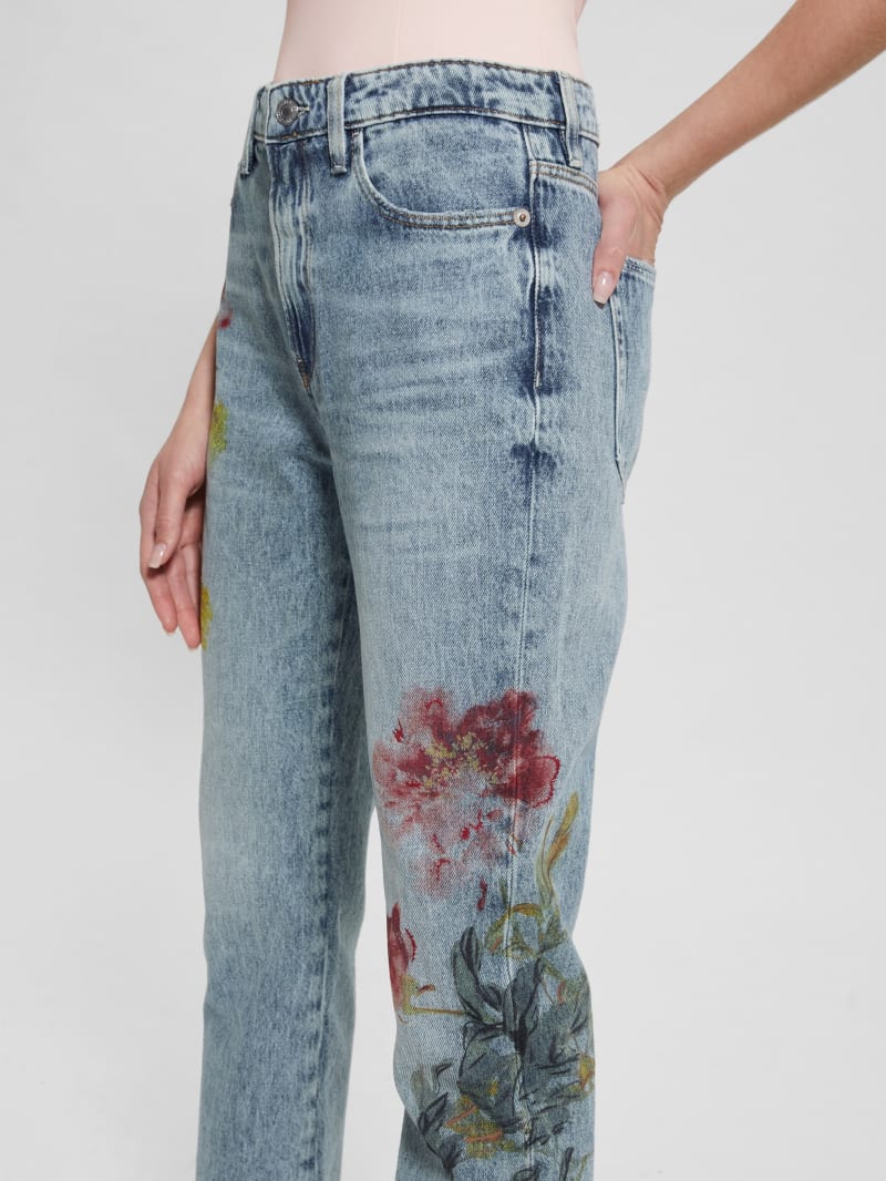 Guess embroidered jeans cheap
