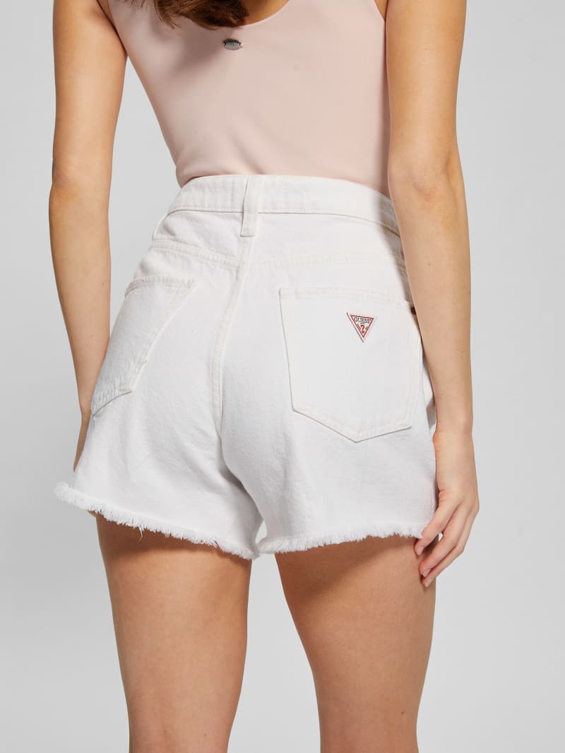 ショートパンツ DONDUP Women Shorts  Burmudas DP767BFE020DBM5000 White Relaxed Denim Shorts | GUESS