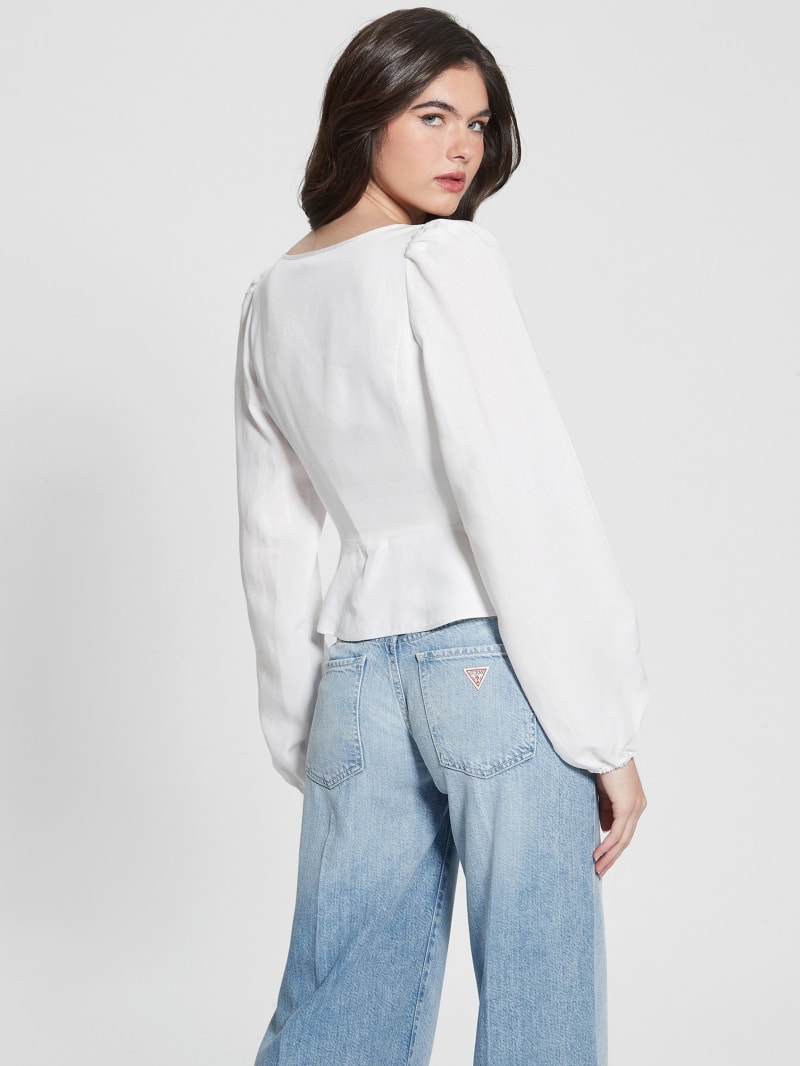 Guess white lace top sales