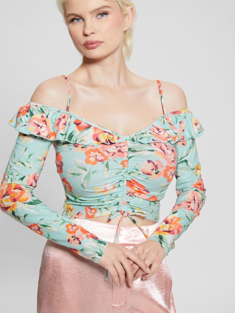 Guess off the shoulder top outlet