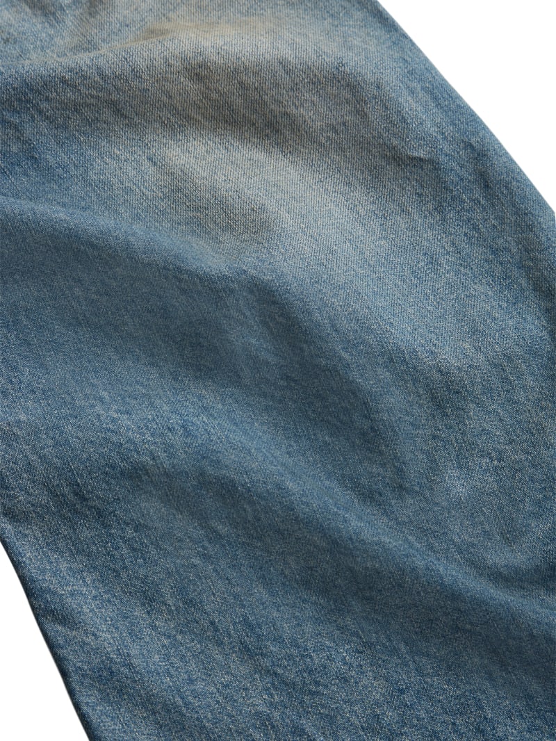 low-rise wide leg denim pants | GUESS