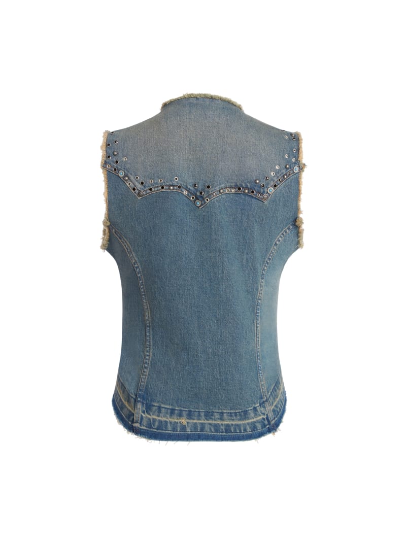 トップス SOSHI OTSUKI LUPE DENIM GRUNGE VEST SOSHIOTSUKI LUPE DENIM GRUNGE VEST S22SS12VE | IAAAM ONLINE