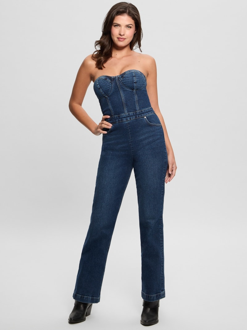 GUESS Alba Denim Jumpsuit Blue 26