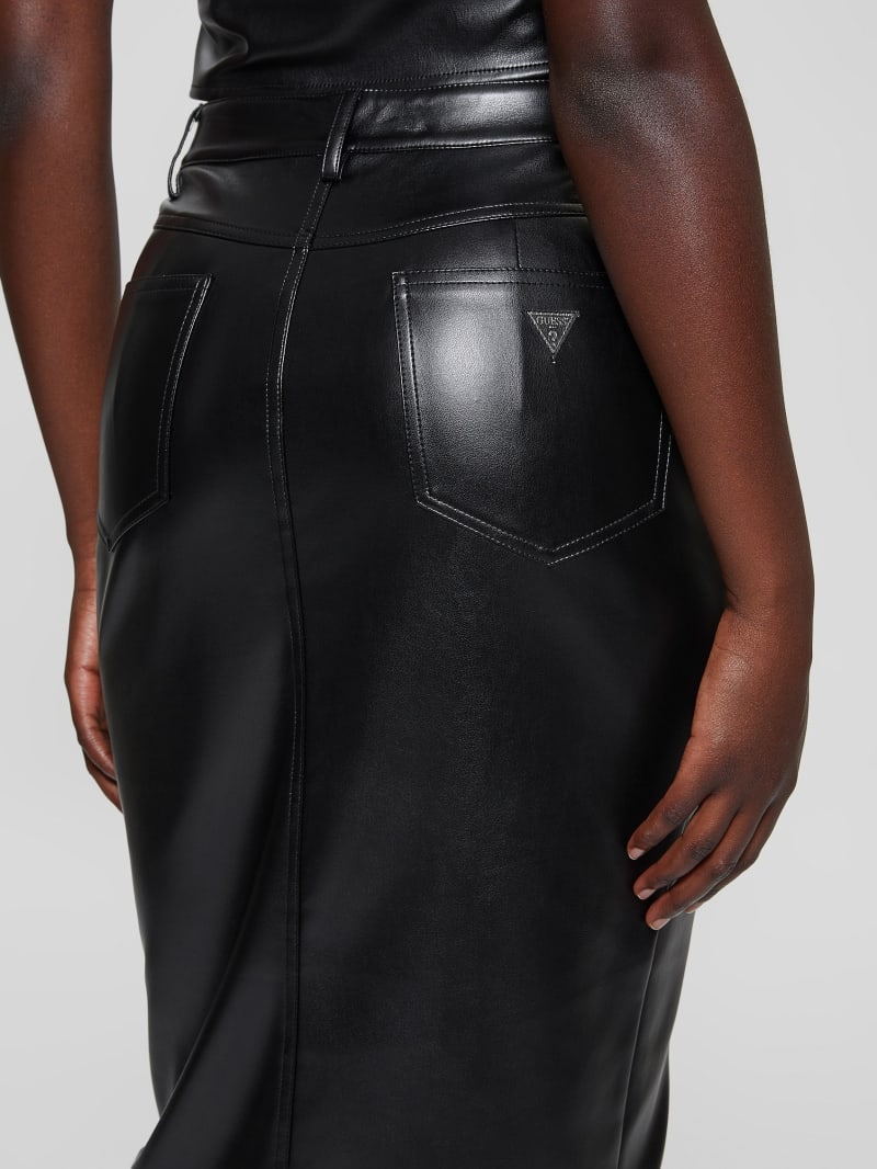 Celine Faux Leather Skirt