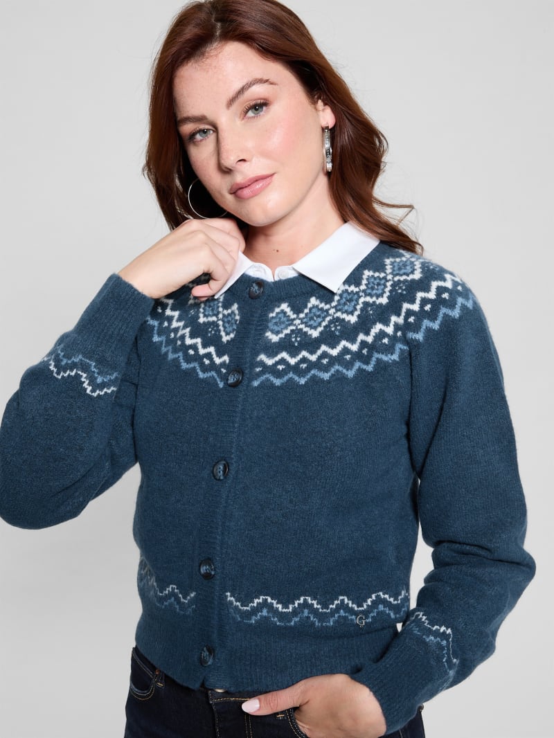 Crop Wool-Blend Cardigan